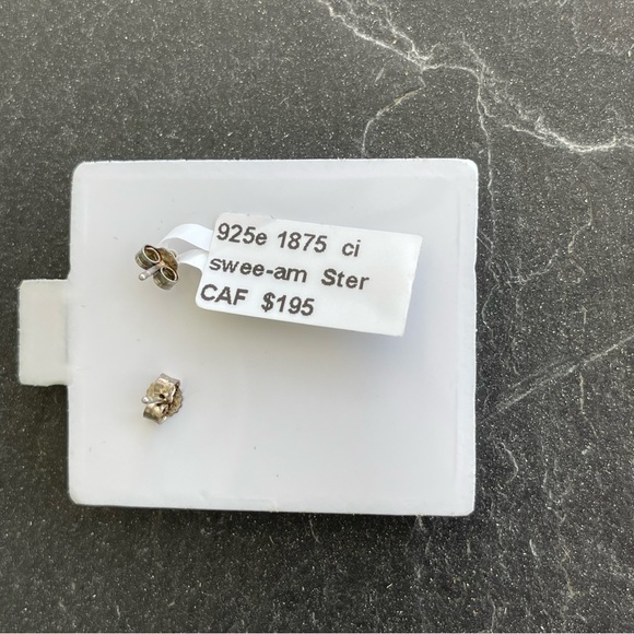 Sterling silver 925 Citrine Earrings - Picture 3 of 8